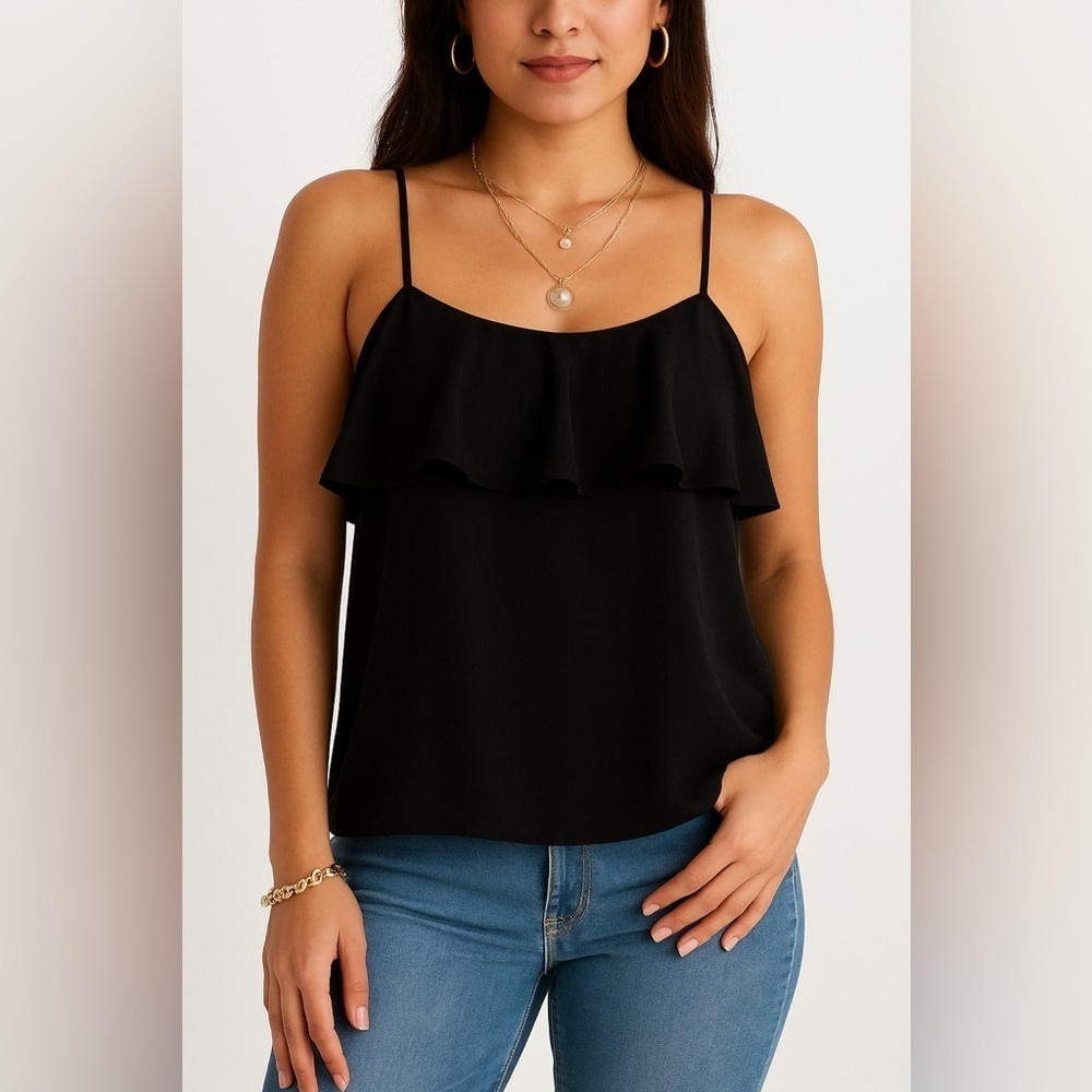 Forgiveness Black Camisole Tank Top | Size Small